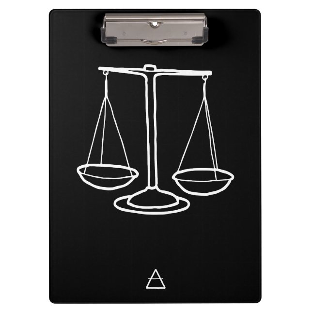 Libra Zodiac Sign -  Klemmbrett (Vorderseite)