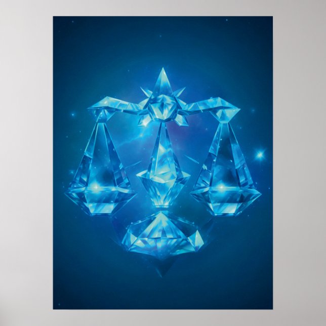 Libra Zodiac Sign Poster (Vorne)
