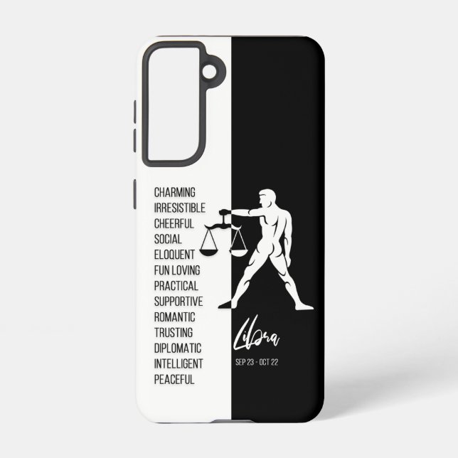 Libra Zodiac Sign Samsung Galaxy Hülle (Rückseite)