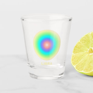 Libra Zodiac Sign Stylish Gradient Schnapsglas