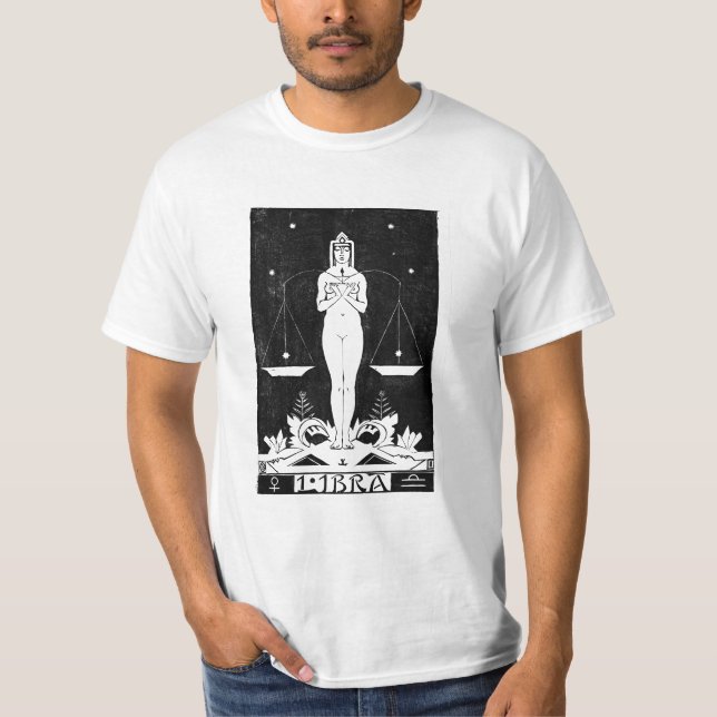 Libra Zodiac Sign T-Shirt (Vorderseite)