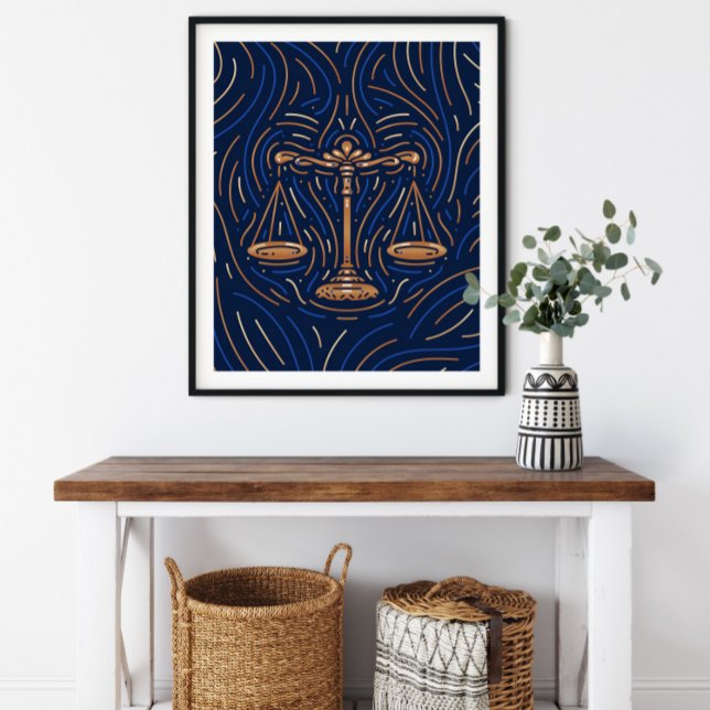 Libra Zodiac Sign | Zodiac Digital Print Poster (Von Creator hochgeladen)