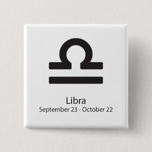 Libra zodiac signe 23. September - 22. Oktober Button