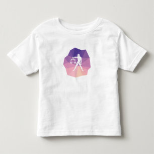 Libra zodiac signiert modernes 3D-Design Kleinkind T-shirt