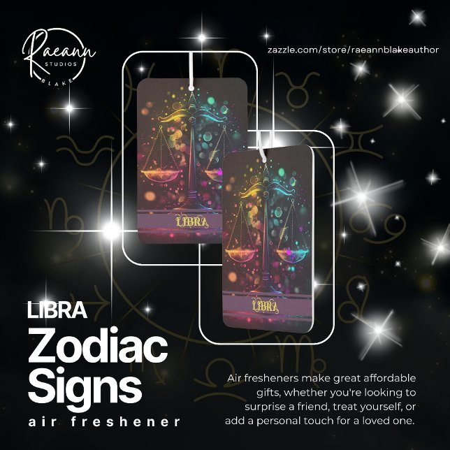 Libra Zodiac Signs Celestial Air Freshener Autolufterfrischer (Von Creator hochgeladen)