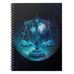 Libra Zodiac Spiral Notebook Notizblock