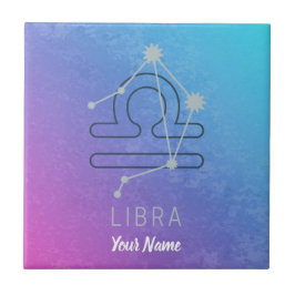 Libra Zodiac Star Sign Horoskop Constellation Fliese