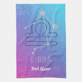 Libra Zodiac Star Sign Horoskop Constellation Geschirrtuch