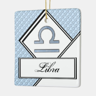 Libra Zodiac Symbol Element von Kenneth Yoncich Keramikornament