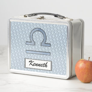 Libra Zodiac Symbol Element von Kenneth Yoncich Metall Brotdose