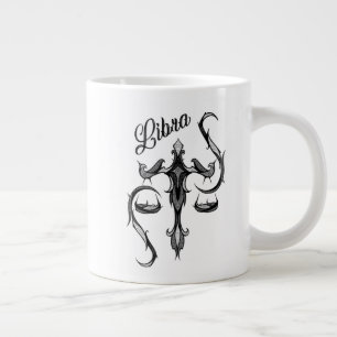 Libra Zodiac-Symbol Jumbo-Tasse