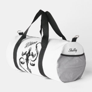 Libra Zodiac Symbol Personal Duffle Bag