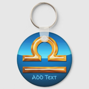 Libra Zodiac-Symbol Schlüsselanhänger