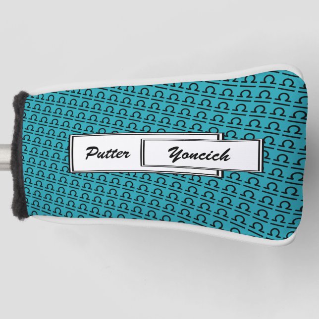 Libra Zodiac Symbol Standard von Kenneth Yoncich Golf Headcover (Vorderseite)