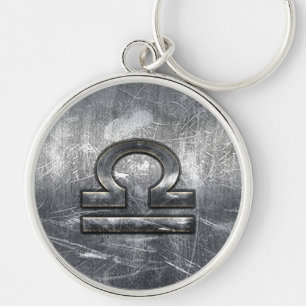 Libra Zodiac Symbol Störstahl Schlüsselanhänger