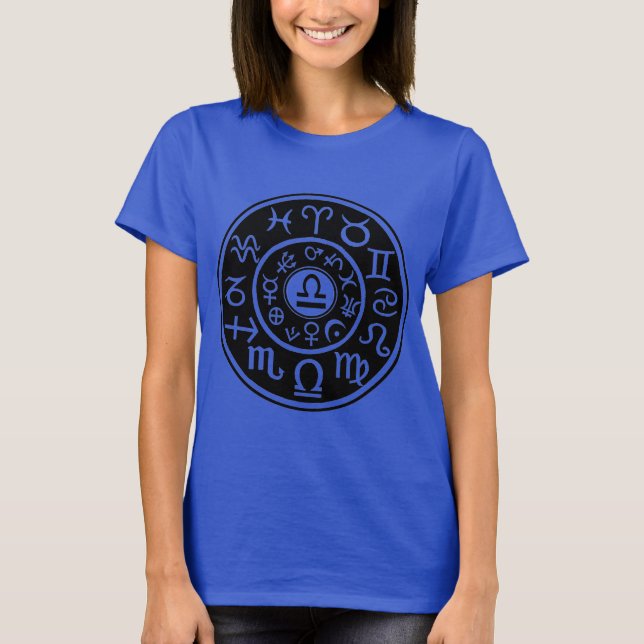 Libra Zodiac T-Shirt (Vorderseite)