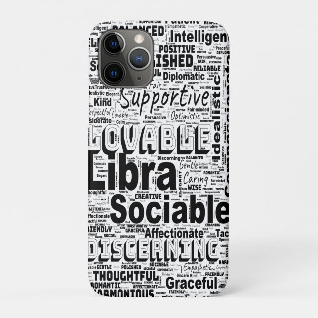 Libra Zodiac Word Cloud Inspiration Case-Mate iPhone Hülle (Rückseite)