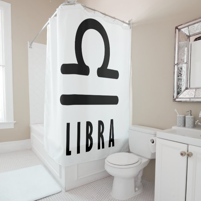 Libra zodiac-Zeichen Duschvorhang (Beispiel)