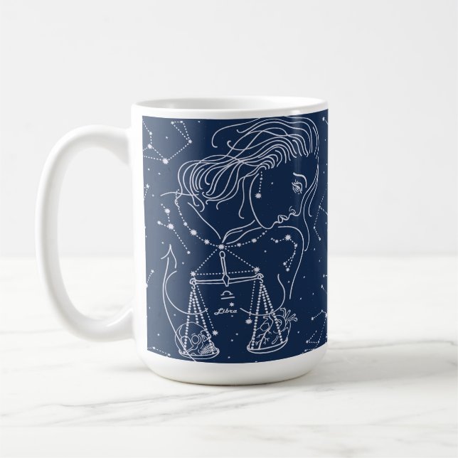 Libra zodiac-Zeichen Kaffeetasse (Links)