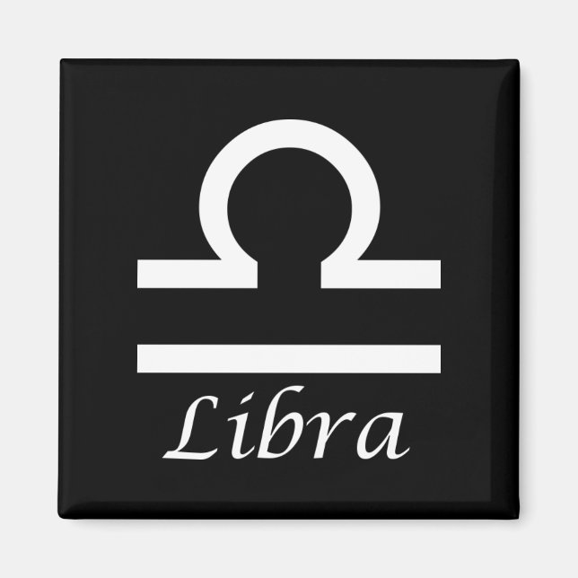 'Libra' Zodiac-Zeichen Magnet (Vorne)