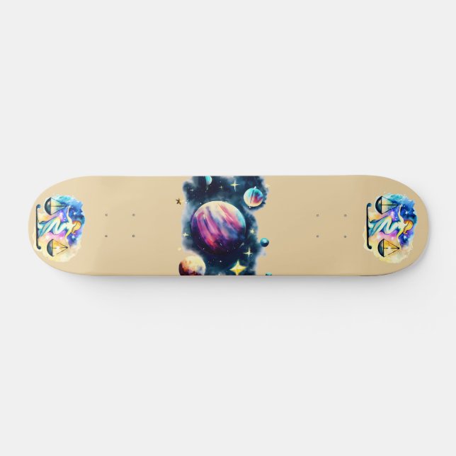 Libra zodiac-Zeichen Skateboard (Horizontal)
