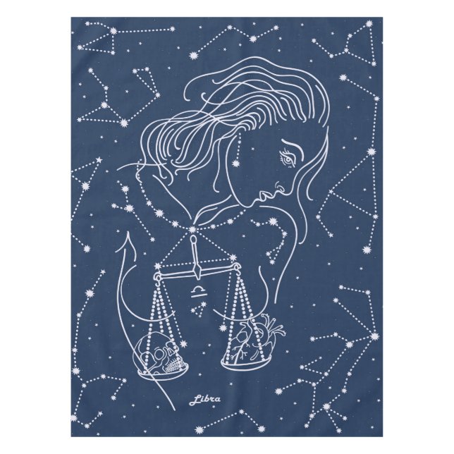 Libra zodiac-Zeichen Tischdecke (Vorderseite)