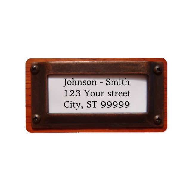 Librarian Address Label Adressaufkleber (Vorne)