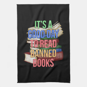Librarian Bookworter Book Reader lesen Banned Book Geschirrtuch