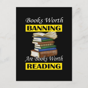 Librarian Bookworter Book Reader lesen Banned Book Postkarte