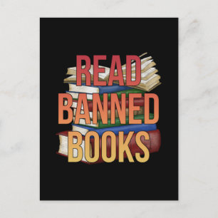 Librarian Bookworter Book Reader lesen Banned Book Postkarte