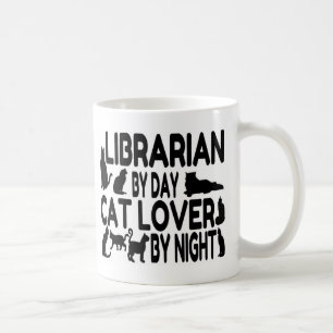 Librarian Cat Lover Kaffeetasse