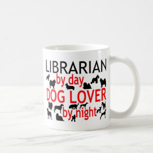 Librarian Dog Lover Tasse