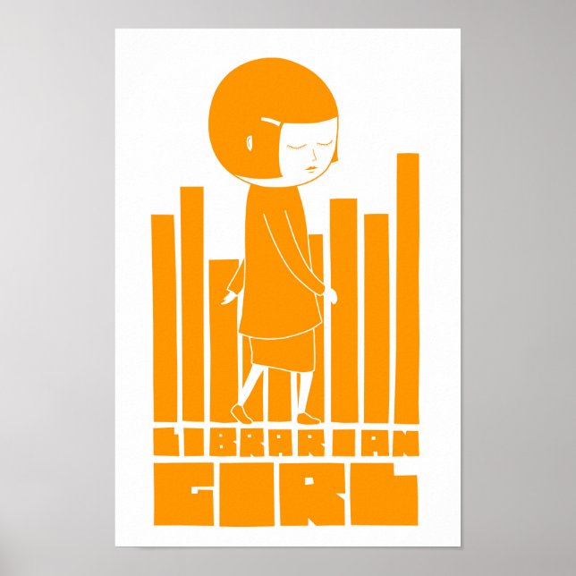 Librarian Girl Poster (Vorne)