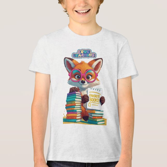 Librarian-in-Training Star Tri-Blend Shirt (Vorderseite)