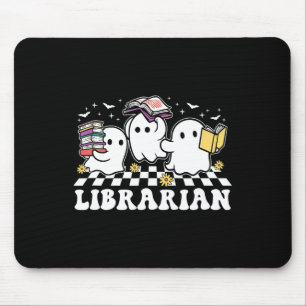 Librarian Niedlich Ghost Book Reading Funny Hallow Mousepad