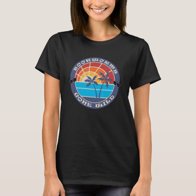 Librarian Spring Break Beach Vacacation Sprichwort T-Shirt (Vorderseite)