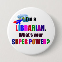 Librarian Superhero - Fett farbiges Textdesign