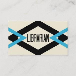 Librarian Trendy Business Card Visitenkarte