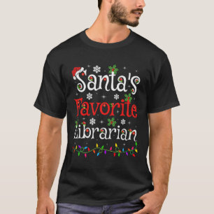 Librarian Xmas Weihnachtslieder Christma T-Shirt