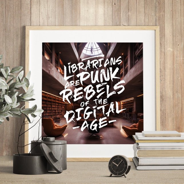 Librarians Punk Rebels Zitat Poster (Librarians Punk Rebels Quote)