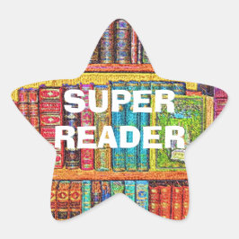 Library Books Super Reader Award Stickers