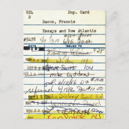 Library Card 5478 Essay and the New Atlantis Postkarte