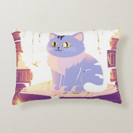 Library Cat Café Dekokissen