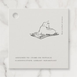 Library Cat- Naturalist Menagerie Archive Geschenkanhänger