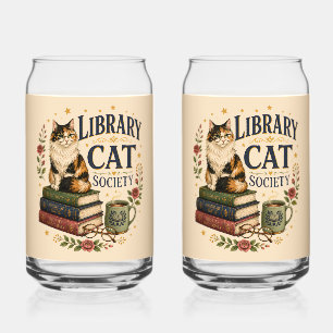Library Cat Society Buchliebende Dreifarbige Katze Dosenglas