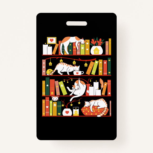 Library cats autumn colour version ausweis (Vorderseite)