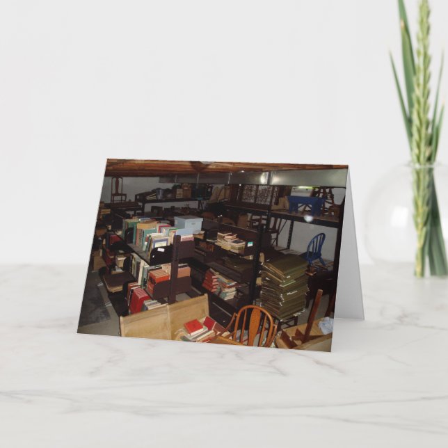 "Library Chruch Basement #2" Geburtskarte Karte (Vorderseite)