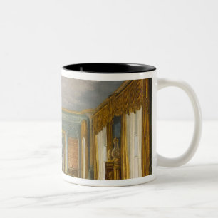 Library des Königs von den Ansichten des Zweifarbige Tasse