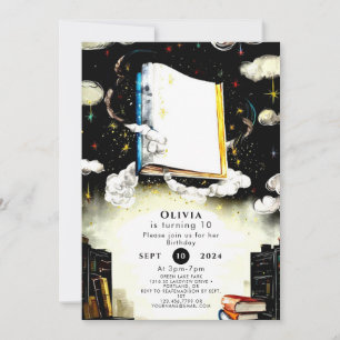 Library Fairytale Custom Storybook Geburtstag Einladung