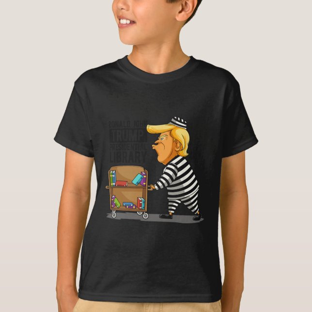 Library Funny Gray Clic Fit T-Shirt (Vorderseite)